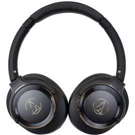  Audio Technica ATH-WS660BT BGD Headphones Bluetooth Wireless Headphones Heavy Bass SOLID BASS Up to 40 Hours Playback Black Gold ATH-WS660BT BGD