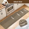 COSY HOMEER Kitchen Rugs Non-Slip Washable Kitchen Floor Mats 17"x30"