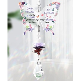 KAAYEE Friend Gifts for Women, Crystal Suncatcher Birthday Gifts for My Special Friend, Best Friendship Presents to My Bestie Christmas Anniversary Graduation Gifts (Friend)