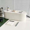 Nineween White Cable Management Box, Plastic Cable Box Organizer with