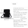 Gratante abb-g0019 Genuine Cowhide Leather Square Mini Shoulder Bag, Women's