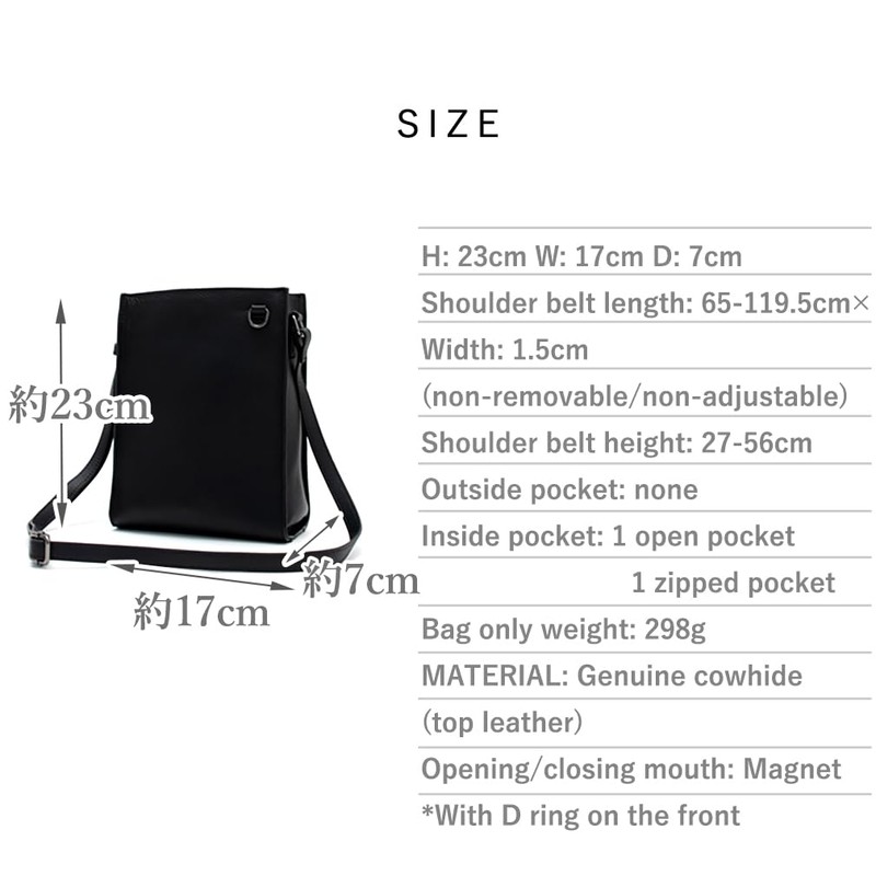 Gratante abb-g0019 Genuine Cowhide Leather Square Mini Shoulder Bag, Women's