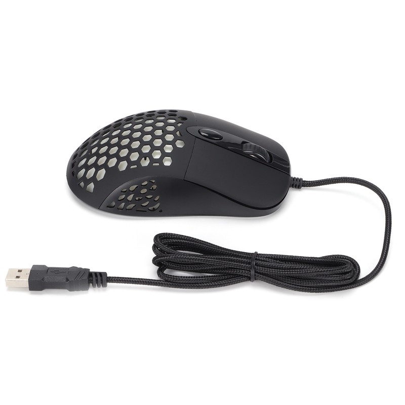 Gamer Wired Mouse X8 Hole Luminous Hollow RGB Computer Accessory