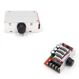 DollaTek DC Motor Speed Controller, 7-70V 30A PWM, Adjustable 12V-48V, with 30 Amp Fuse & Flexible Cable, ELA16153, Electric Circuit Testing Device