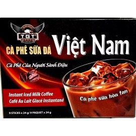 TGT Viet Nam Instant Iced Milk Coffee 9 Sticks x 24g~Exp 9/24/2025