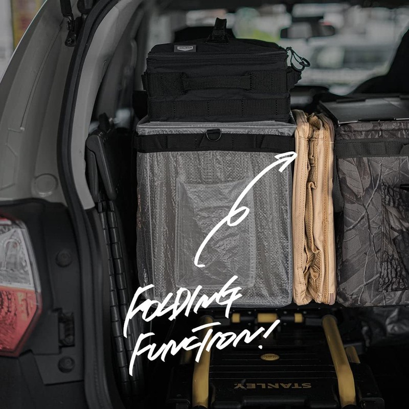 WHATNOT SC-01-BK Soft Container Camping Gear Storage Case, Black