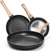 MICHELANGELO Non Stick Frying Pans - 8"+9.5"+11" Nonstick Frying Pan