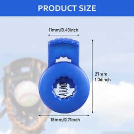 QWLWBU 32 Pcs Glove Locks,Lace Locks for Baseball Glove is Sturdy, No Knot Required,Strong Elasticity,Suitable for All Glove Baseball Glove Accessories(Red, Black, Blue, White) | QWLWBU