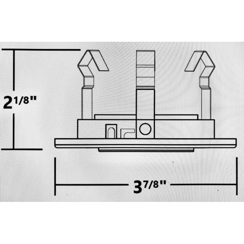 ECO lighting 3 inch Recessed Can Light Square Trim, Adjustable
