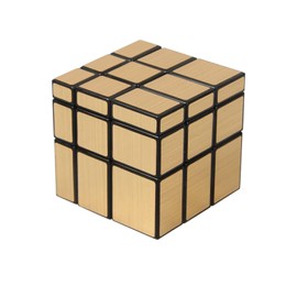 AMAZA 3x3x3 Mirror Cube Dysmorphism Magic Speed Cube Golden 3D Puzzle Cube for Children Hand Puzzles for Adults