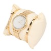 3pcs Women Watch Bracelet Set Gillter Elegant Hypoallergenic Waterproof Quartz