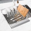 MERRYBOX Roll Up Dish Drying Rack, Over The Sink Dish
