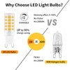 Ocixhbe G9 LED Bulb Dimmable 3W, T4 G9 4W Replacement