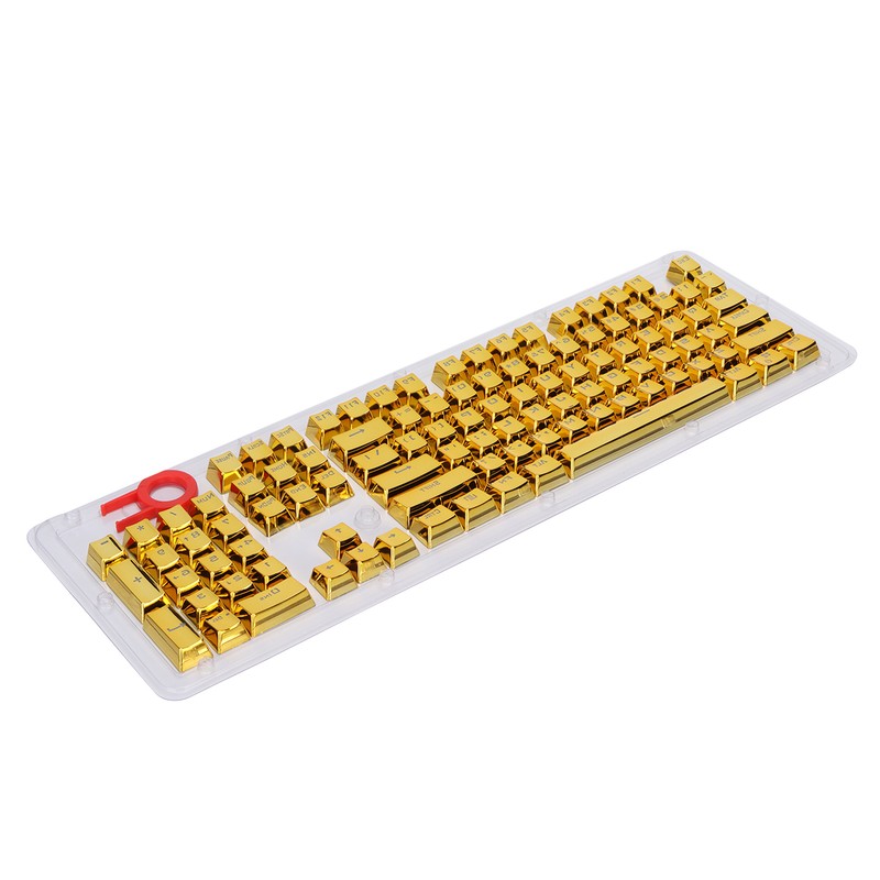 104Pcs Keycaps Metallic Durable Stable TwoTone Translucent Backlit Mechanical Keyboard