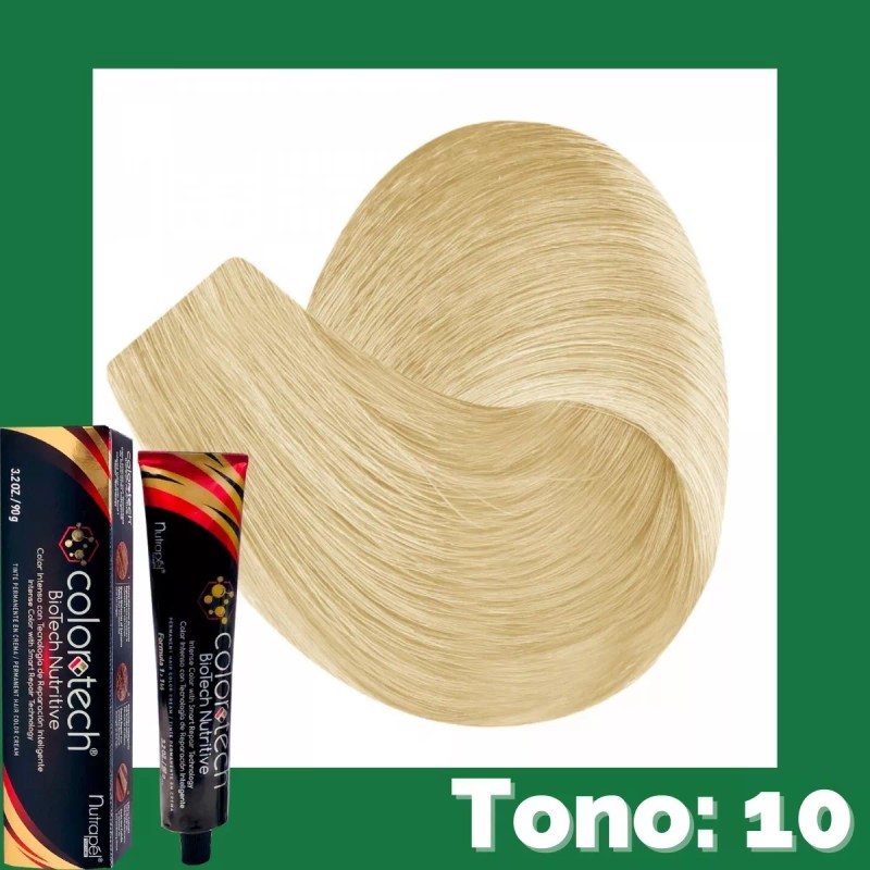 Color Tech Tinte Cabello Tono Natural 10 Rubio Extra Claro