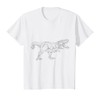 Kids Tyrannosaurus Coloring Shirt Color Your Own T-Shirt