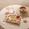 Bamboo Suction Plates Bowls Set for Baby Toddler - Includes