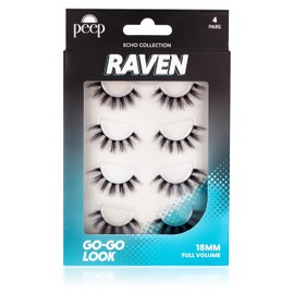 Peep Raven Lash | Manga Look | Multidimensional Clusters | 18mm Length