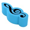 Treble Clef Shaped Eraser (Pack of 4 (Multi-Color)