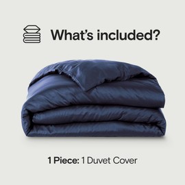 SIJO AiryWeight Tencel Duvet Cover, 100% Lyocell Derived from Eucalyptus, Buttery Soft, Best Cooling Sheets by Architectural Digest (Sapphire, King/Cal King 106"x90")