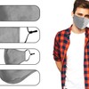 2 Pcs Face Mask Washable Reusable Grey Face Mask without