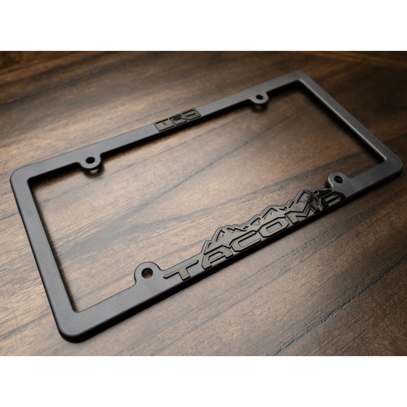CCG (2) TRD Tacoma Blackout license plate frames Toyota Taco