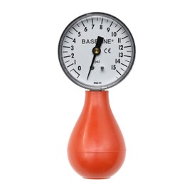 Baseline 12-0292 Dynamometer, Pneumatic Squeeze Bulb 15 PSI Capacity, No Reset