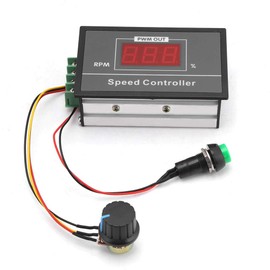 Speed Controller, Speed Regulator DC 6-60V 12V 24V 36V 48V 30A PWM Motor Speed Controller with A Momentary Start/Stop Switch