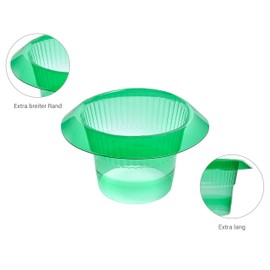 Snail Protection Ring - Effective Protection of Your Young Plants from Snails - Diameter 14-20 cm - Green - Set of 10