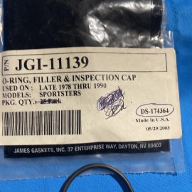 James Gasket JGI-11139 DS-174364 replaces Harley 11139 Filler & Inspection Cap