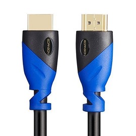 1.5 FT (0.4 M) High Speed HDMI Cable Male to Male with Ethernet Black (1.5 Feet/0.4 Meters) Supports 4K 30Hz, 3D, 1080p and Audio Return ED771560 (3 Pack)