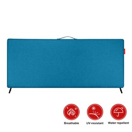 Pcinfuns Outdoor Bench Cushion,Water-Resistant,Comfortable & Durable Cushions for Garden Patio,Pads with Handle and Adjustable Straps,54 x 18 x 3 Inch,Blue