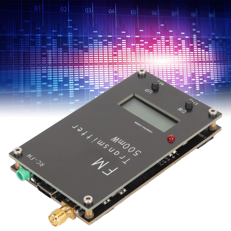 500mW FM Transmitter with LCD Screen 2000M 500mW 88‑108MHz FM