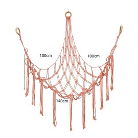 Storage Net Nursery Hanging Cuddly Toy Storage Net for Storage of Plush Toys (Pink)