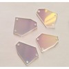 30PCS of Sew On Acrylic Irregular Mirror,DIY Mirrored Rhinestones for