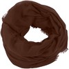 CJ Apparel Dark Brown Mobius Infinity Scarf Seconds Snood Cowl