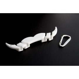 The MoGuard - Mustache Guard Drink Attachment (white)