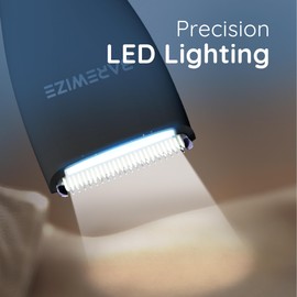 BAREWIZE Body Hair & Pubic Hair Trimmer for Men | Waterproof, USB-C Rechargeable, LED Light, Replaceable Ceramic Blade, Electric Ball Shavers, Manscape Kit, Mens Personal Groomer (Raven Black)