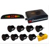 Black 8 Sensors Car Front Rear Reverse Parking Rader Kit