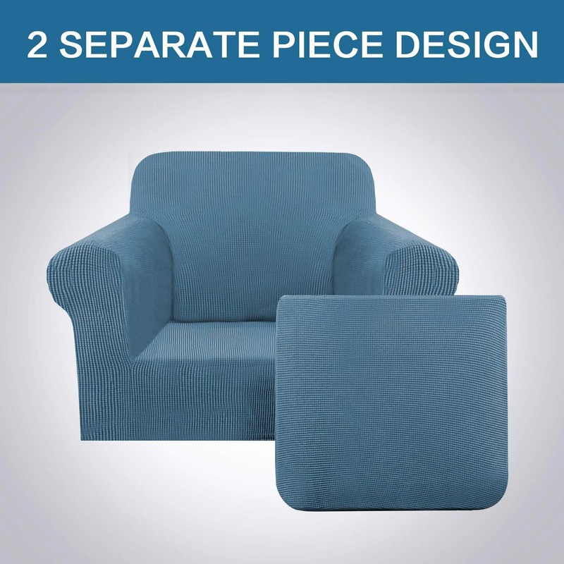 H.VERSAILTEX High Stretch Chair Cover Chair Slipcover 2 Piece Couch