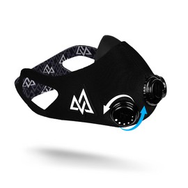 TRAININGMASK - Elevation Training Mask 2.0 - Resistance Training Mask®, High Altitude Mask, Workout Mask (Black, Large)