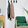 WIYETY Pack of 4 Folding Coat Hooks Black: Folding Hooks