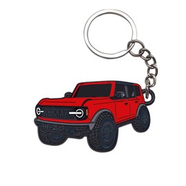 BENDCOKO Car Keychain Compatible with Ford Bronco,Metal Key Chain,For Bronco 4 door Key chain, Enamel Keychain