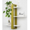 SUMGAR Green Floating Shelves for Wall Mounted Shelving Unit All