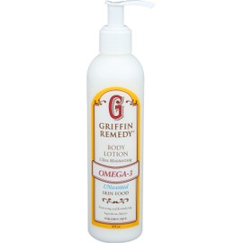 Griffin Remedy Omega-3 Body Lotion-Unscented with Organic MSM and Essential Oils, Ultra Moisturizing, All Natural, Paraben Free, Sulfate Free 8 fl oz