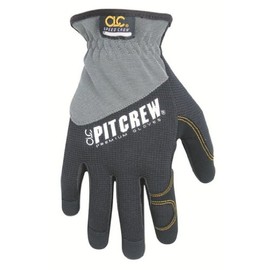 CLC Custom Leathercraft 217L Speed Crew Mechanics Gloves, Black/Gray, Large Grey
