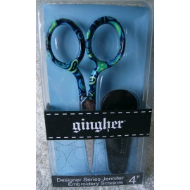 GINGHER 4" DESIGNER SERIES EMBROIDERY SCISSORS  ~ "JENNIFER" ~ **NEW**