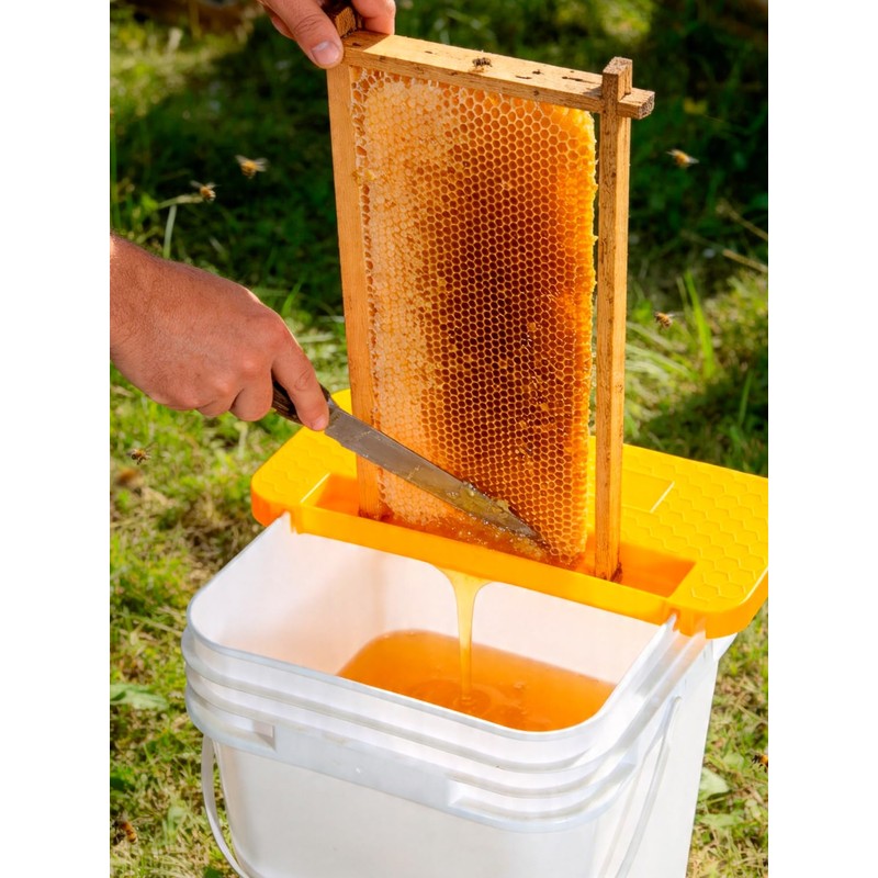 Duesu Honey Uncapping Tank Holder for 5 Gallon Round and