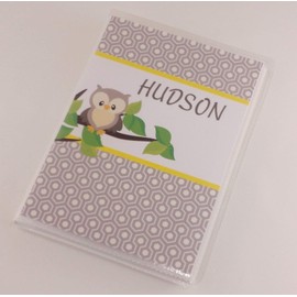 Owl Photo Album IA#614 4x6 or 5x7 Pictures ADD NAME Baby Boy Girl Shower Gift New Newborn Grandparents Parents Woodland Nursery