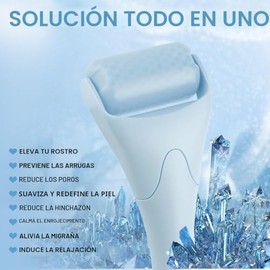 Fronnor Rodillo de Hielo para Cara, Ojos, Idea de Regalo para Mujeres, Enfriamiento Terapéutico para Alisar, Iluminar el Complejo y Reducir Arrugas, M